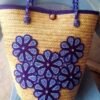 Purple Beaded Flower Basket Purple Beaded Flower Basket