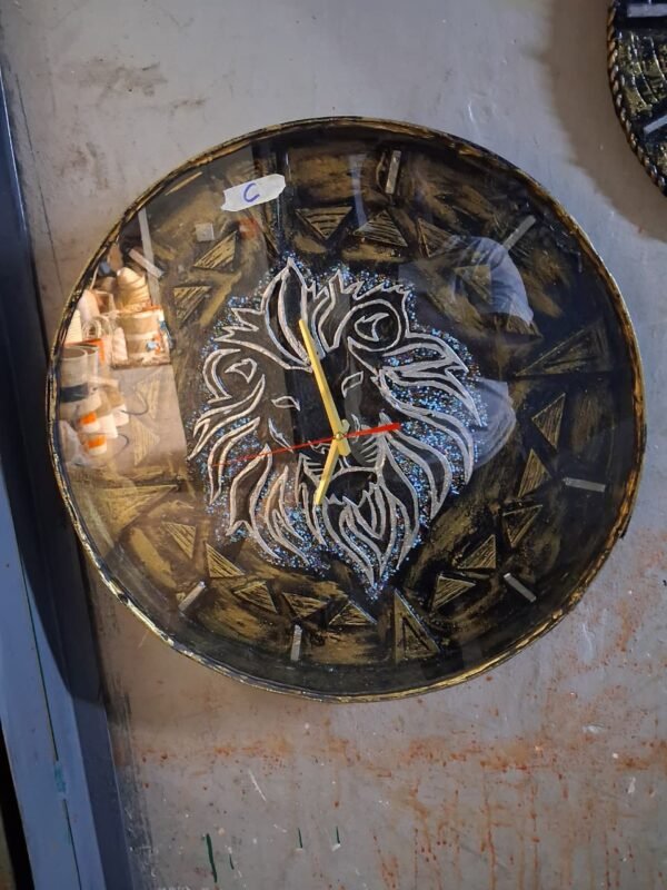 Lion Brass Clock Lion Brass Clock