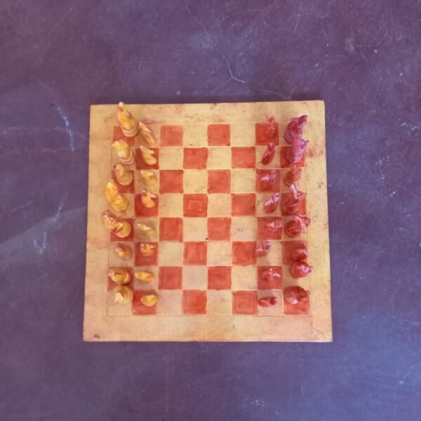 Cream Animal Chess Set Stone Chess