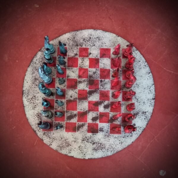 Grey Animal Chess Set Cream Animal Chess Set