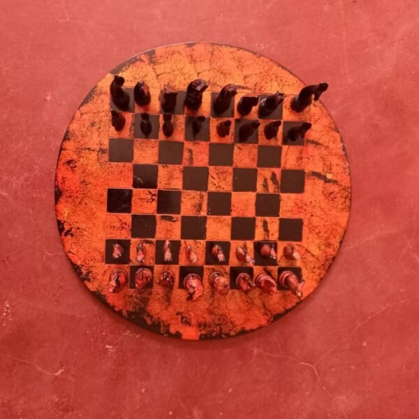 Red Animal Chess Set Red Animal Chess Set