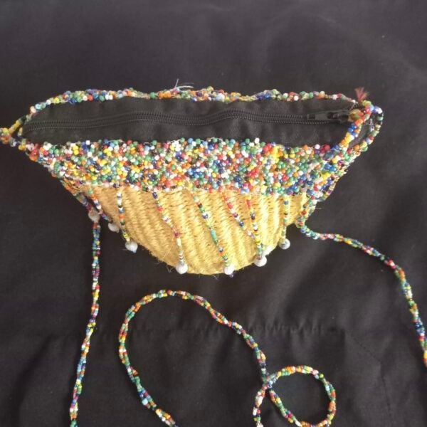 Small Crossbody Beaded Bag Crossbody Sisal Bag