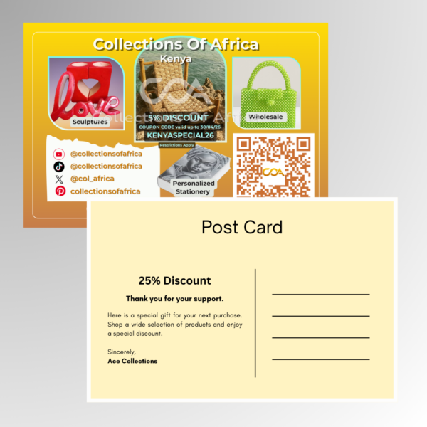 2 Sided Post Card Watermark