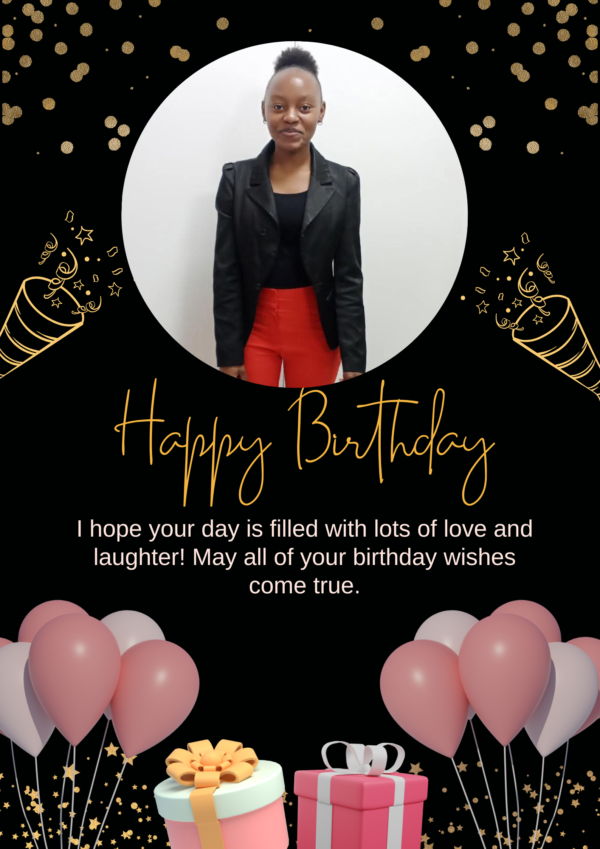 Black and Orange Happy Birthday Poster_20260105_235800_0000 Stationery/ Post Cards/ Anniversary Cards/ Birthday Cards